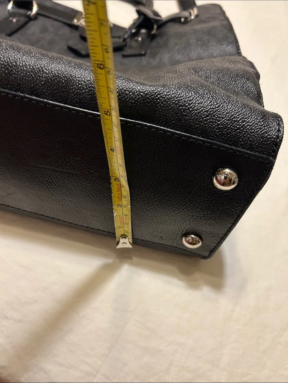 MICHAEL Michael Kors Black Satchel with Gold Hardware - Picture 11 of 13